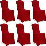 Housses de chaise Deuba rouge bordeaux modernes 