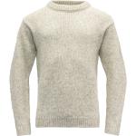 Pulls en laine d'hiver Devold gris en laine à col rond Taille L pour femme en promo 