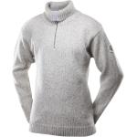 Pulls en laine d'hiver gris en laine à col roulé Taille XL pour femme en promo 