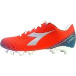 Chaussures de football & crampons Diadora rouges en cuir synthétique à lacets Pointure 28 look fashion pour garçon 