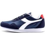 Chaussures montantes Diadora Simple Run bleues en fil filet Pointure 43 look fashion pour homme en promo 