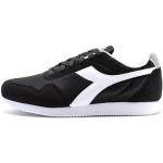 Chaussures de sport Diadora Simple Run noires en fil filet Pointure 39 look fashion pour homme en promo 