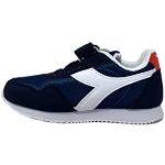 Chaussures de sport Diadora Simple Run bleues Pointure 32 look fashion pour enfant 