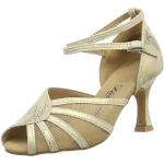 Diamant Chaussures de Danse Latine pour Femme 020-087-017 Salon, Gold Gold Magic, 36 EU