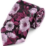 Cravates en soie Trendhim roses à fleurs pour homme 