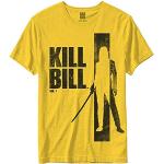 diari Kill Bill 'Silhouette' T-Shirt - Neu Und Offiziell Yellow M