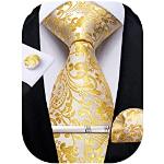 Cravates de mariage jaunes Tailles uniques look business pour homme 