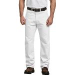 Pantalons classiques Dickies blancs en coton lavable en machine Taille L W36 look casual pour homme 