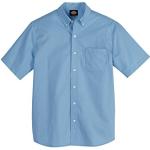 T-shirts Dickies bleues claires en popeline Taille L look business pour homme 
