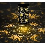 Relaxdays Lanterne LED, Chandelle avec effet flamme, extérieur, lanterne de  décoration, suspendue ou debout,H 30 cm,noir