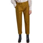 Diega - Trousers > Cropped Trousers - Yellow -