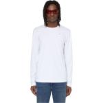 T-shirts Diesel blancs en coton à manches longues à manches longues Taille XS pour homme 