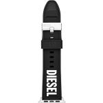 Bracelets de montre Diesel noirs en silicone pour femme 