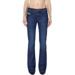 Jeans slim Diesel bleues foncé all Over en coton délavés stretch Taille M pour femme 