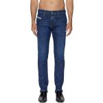 Jeans slim Diesel bleues foncé all Over en coton délavés stretch Taille XXL pour homme 