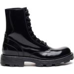Chaussures Diesel noires en denim à motif vaches en cuir à lacets Pointure 41 look militaire pour homme 