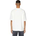 T-shirts Diesel blancs en coton bio éco-responsable Taille XL look casual 