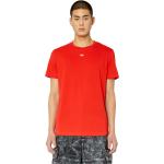 T-shirts Diesel rouges en coton bio éco-responsable Taille XL pour homme 
