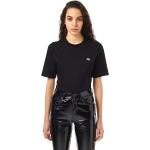 T-shirts Diesel noirs en coton bio éco-responsable Taille XXS pour femme 