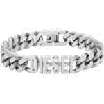 Bracelets Diesel gris acier en acier pour homme en promo 