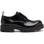 Chaussures Diesel noires en caoutchouc à motif vaches en cuir à lacets Pointure 39 pour homme 