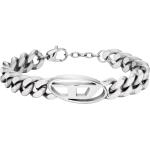 Bracelets Diesel gris acier en acier pour femme 