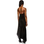 Robes asymétriques Diesel noires en mousseline à volants midi Taille L pour femme 