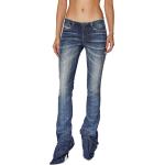 Jeans évasés Diesel bleus en coton Taille 3 XL W26 pour femme 