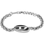Bracelets Diesel gris acier en émail pour femme 