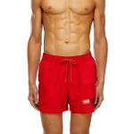 Shorts de bain Diesel rouges à logo en polyester éco-responsable Taille XL pour homme 