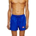 Shorts de bain Diesel bleus à logo en polyester éco-responsable Taille L pour homme 