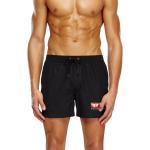 Shorts de bain Diesel noirs à logo en polyester éco-responsable Taille XL pour homme 