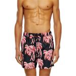 Shorts de bain Diesel multicolores en polyester à motif palmier Taille L pour homme 