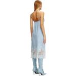 Robes décolletées Diesel bleus clairs en lyocell tencel éco-responsable au genou Taille XL pour femme 