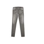 Jeans slim gris clair en coton seconde main stretch pour femme 