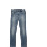 Jeans Diesel bleues claires en coton seconde main stretch look vintage pour femme 