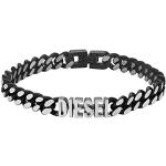 Bracelets Diesel noirs en acier en acier look fashion pour homme en promo 
