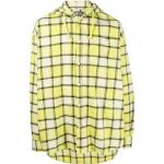 Chemises Diesel jaune citron à carreaux à carreaux Taille 3 XL classiques pour homme 