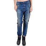 Jeans boyfriend Diesel Fayza bleus W23 L32 look fashion pour femme 