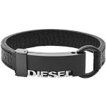 Bracelets Diesel argentés en acier look fashion pour homme en promo 