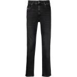 Jeans droits Diesel noirs en coton mélangé bio W32 L34 classiques pour homme 