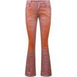 Jeans évasés Diesel orange stretch rétro 