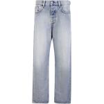 Jeans droits Diesel bleus délavés Taille L look fashion pour homme 