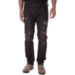 Jeans slim Diesel gris en coton lavable en machine W38 look fashion pour homme 
