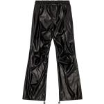 Pantalons taille élastique Diesel noirs en cuir verni Taille 3 XL W46 pour homme 