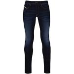 Jeans slim Diesel bleues foncé en coton stretch Taille L W30 look fashion pour homme 