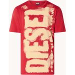 Homme T-shirts T-shirts DIESEL Ébardeur avec imprimé logo taché DIESEL pour homme en coloris Rouge 