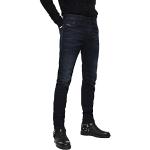 Jeans droits Diesel bleues foncé en coton lavable en machine W28 look fashion pour homme 
