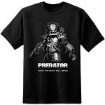 Digital Pharaoh Hommes Predator Iso Film T-Shirt Yautja Xenomorph Arnold Schwarzenegger Nostromo - Noir, 4XL (58-60")