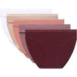 DIM Culotte Femme Les Pockets EcoDIM Coton Classique x5, Rubis/Violet/Rose/New Skin/Blanc, M